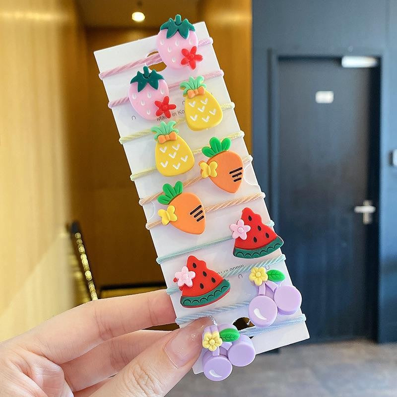 Kids Hair Tie Elastic Band Gentle on Hair Cute Headband Hair Accessory Hair Accessory 1-3