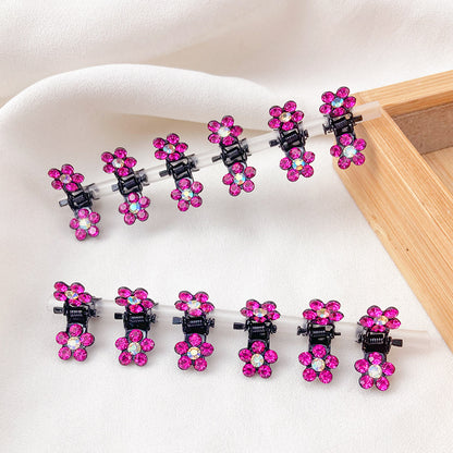 Kids Mini Hair Clip Flyaway Hair Crystal Head Accessory Cute Hairpin Hair Clip