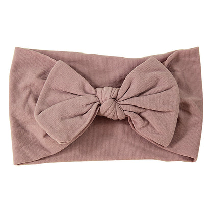 Handmade Kids Hair Band Nylon Baby Bow Invisible Headband