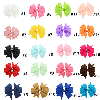 Handmade v Bow Hair Clip Hair Accessory Kids Head Accessory