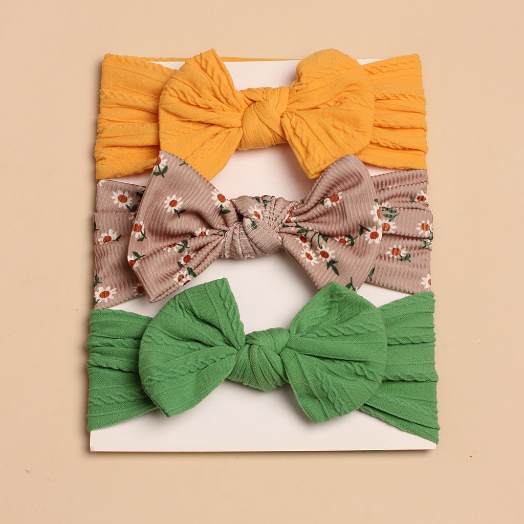 3pcs Kids Cute Bow Hair Band Baby Hair Band
