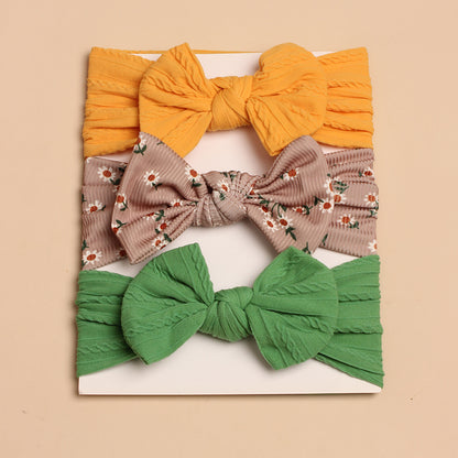 3pcs Kids Cute Bow Hair Band Baby Hair Band