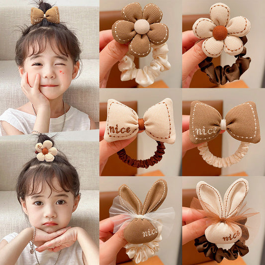 Kids Flower Headband 2025 Girl Hair Tie Gentle on Hair Elastic Band
