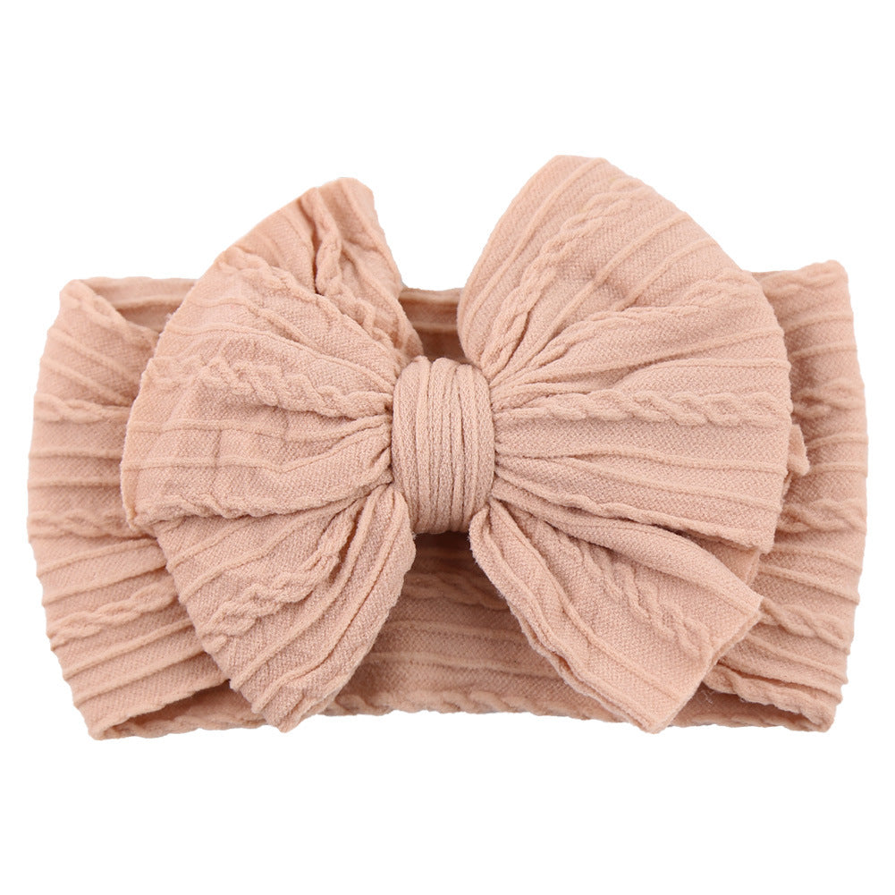 Kids Hair Band Baby Nylon Elastic Headband Bow Hair Accessory
