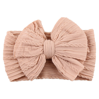 Kids Hair Band Baby Nylon Elastic Headband Bow Hair Accessory