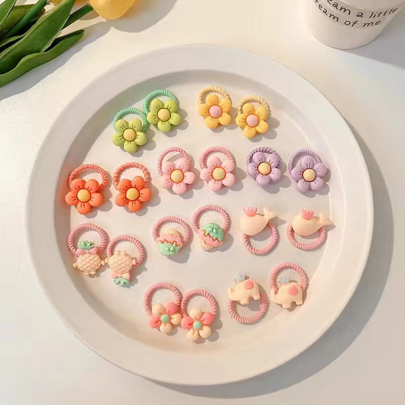 Kids Hair Accessory Cute Headband Elastic Band Hair Tie Hair Tie