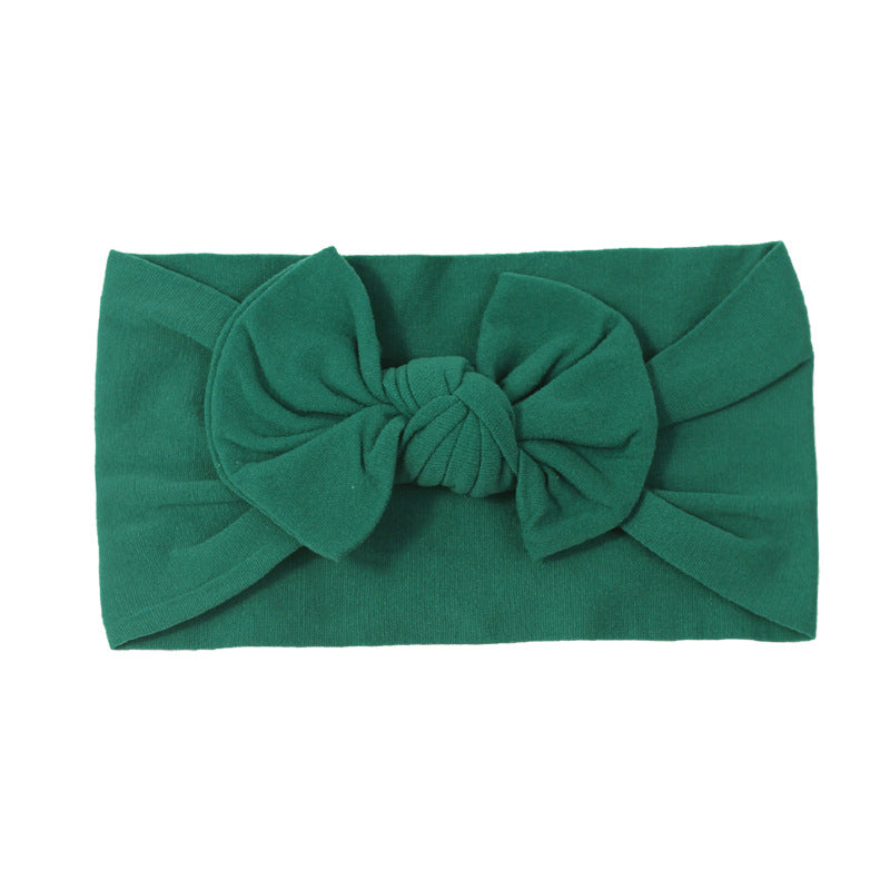Handmade Kids Hair Band Nylon Baby Bow Invisible Headband