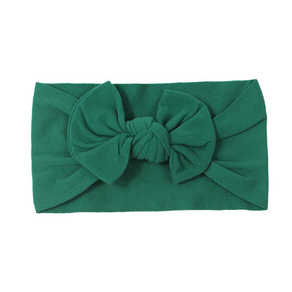 Handmade Kids Hair Band Nylon Baby Bow Invisible Headband