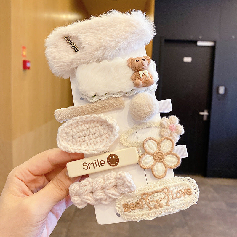 Kids Hair Clip Hairpin Cute Girl Head Accessory BB Flyaway Hair Bangs Clip