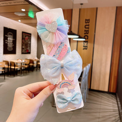 Kids Hair Clip Hairpin Cute Girl Head Accessory BB Flyaway Hair Bangs Clip