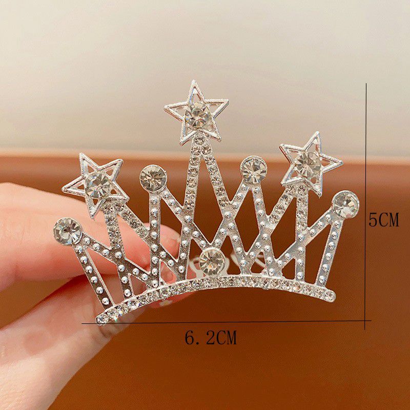 Kids Heart Hair Accessory Crystal Pearl