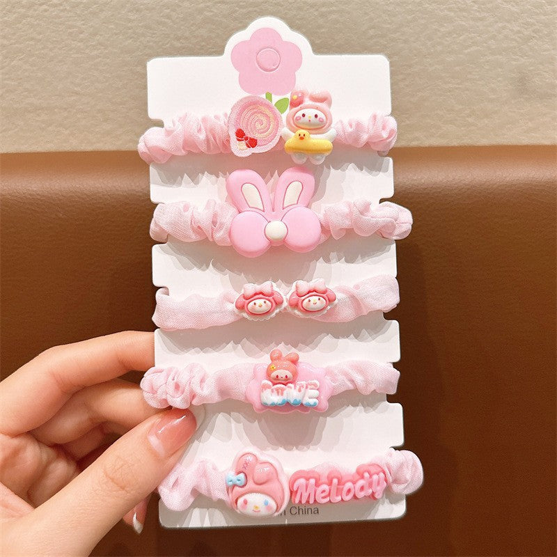 Kids Hair Clip Flower Hair Tie Hair Accessory Elastic Band Girl Headband Hairpin