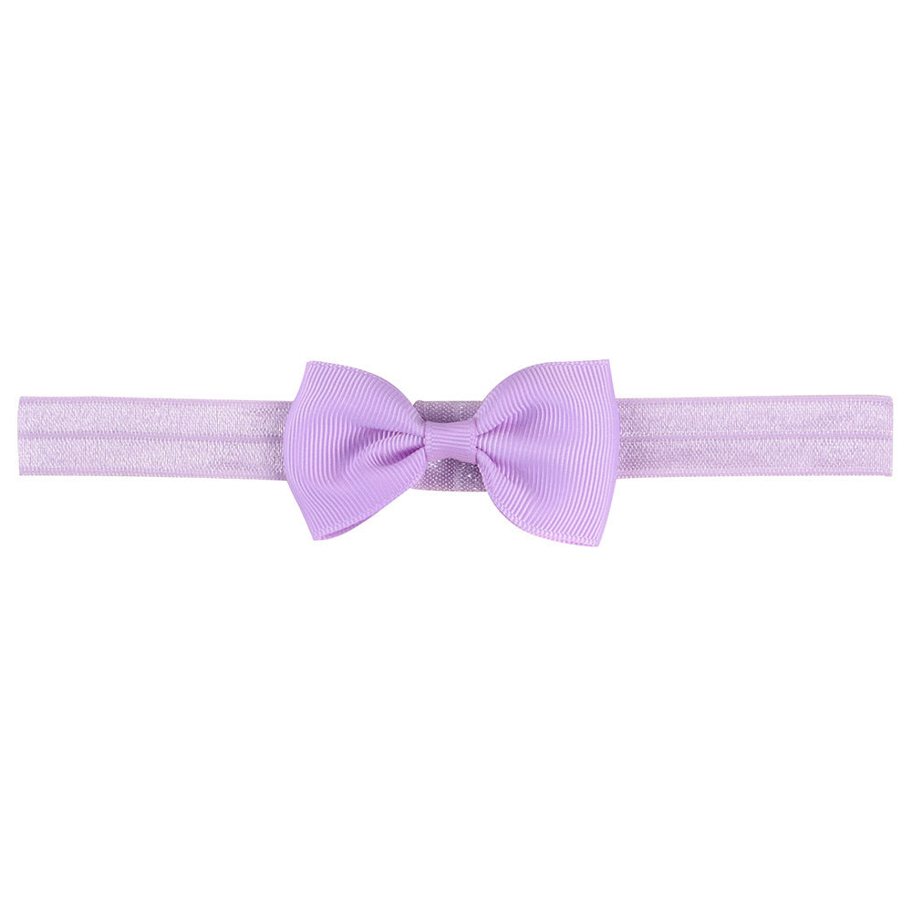 644 Kids Bow Hair Band Small Bow Elastic Headband