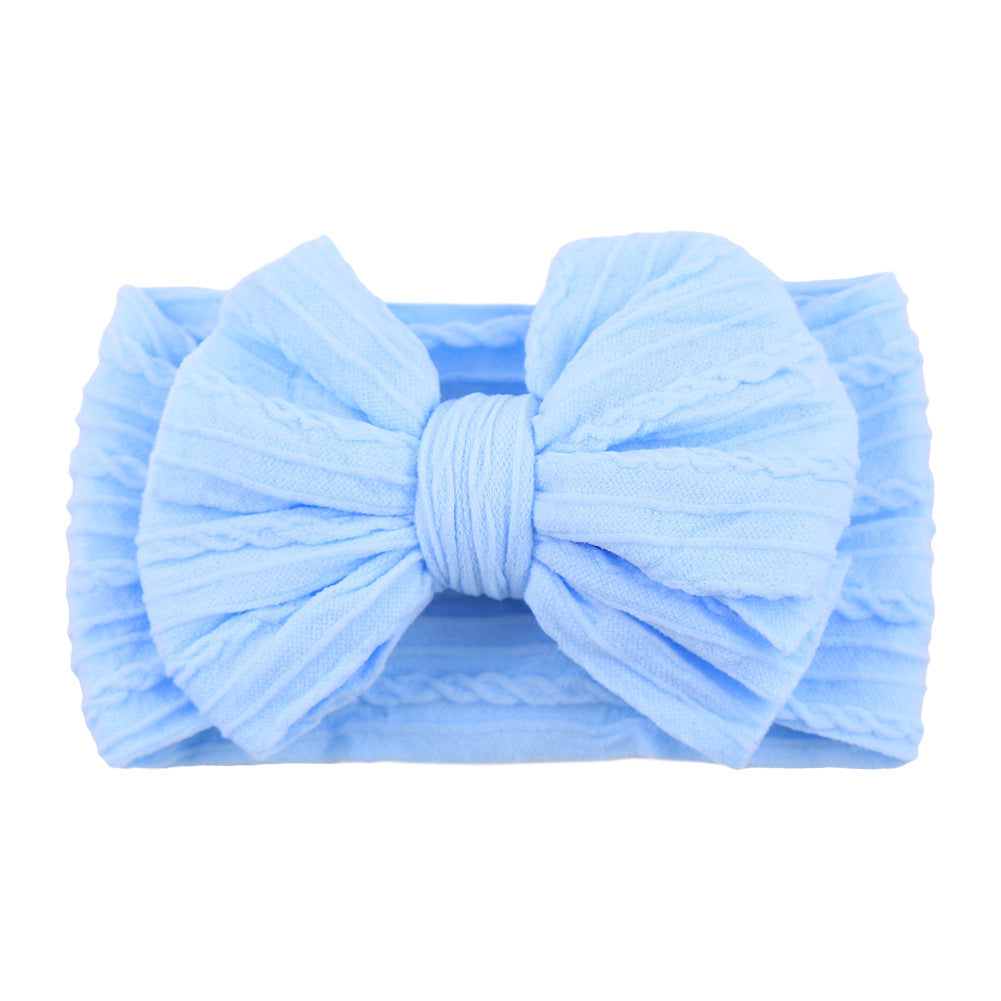 Kids Hair Band Baby Nylon Elastic Headband Bow Hair Accessory