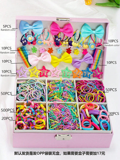 Kids Head Accessory Hair Clip Hairpin Set Hair Tie Girl Side Clip Hair Accessory Hair Tie