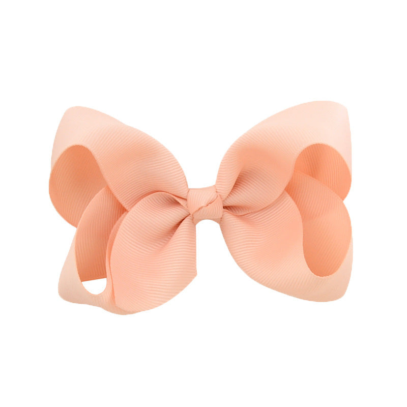Kids Hair Clip Bow Head Accessory 4 Side Clip