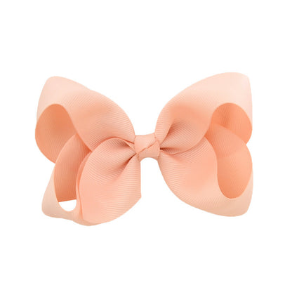 Kids Hair Clip Bow Head Accessory 4 Side Clip