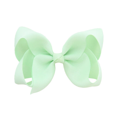 Kids Hair Clip Bow Head Accessory 4 Side Clip