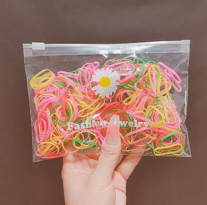 Elastic Band Kids Headband Black Hair Tie