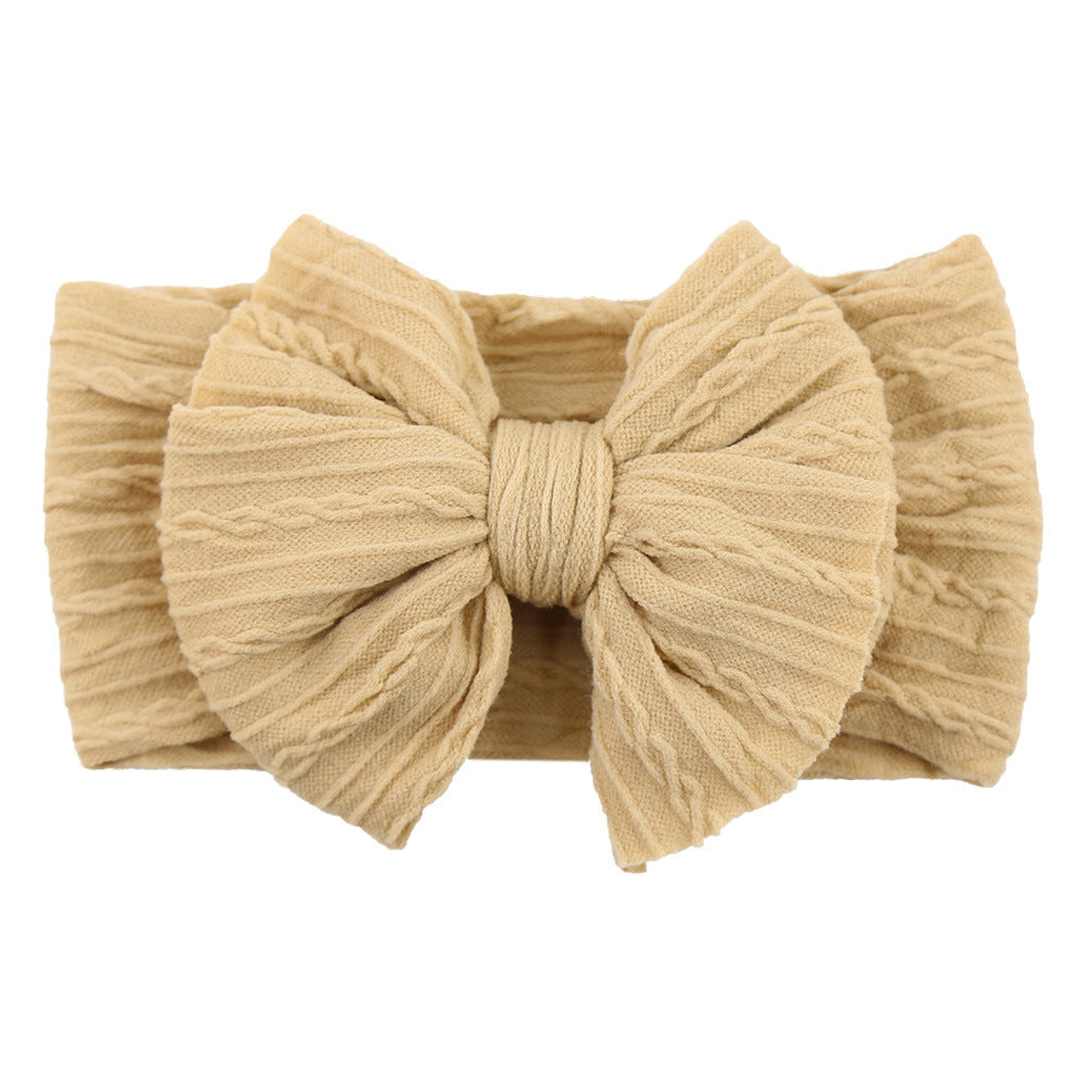 Kids Hair Band Baby Nylon Elastic Headband Bow Hair Accessory