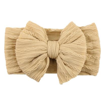 Kids Hair Band Baby Nylon Elastic Headband Bow Hair Accessory