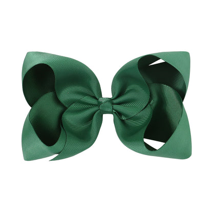 6 Kids Bow Hair Clip Head Accessory 588