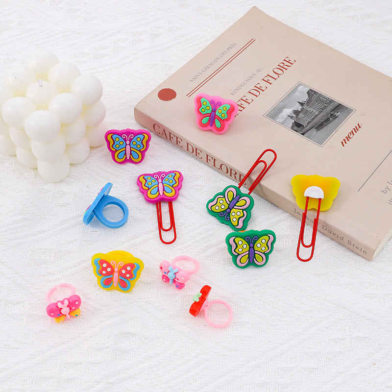 Kids Cartoon Flower Hair Clip Cute Hairpin Set Hair Accessory