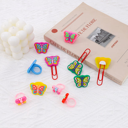 Kids Cartoon Flower Hair Clip Cute Hairpin Set Hair Accessory