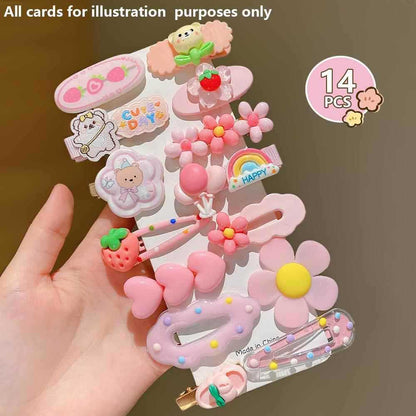 Kids Hair Clip Hairpin Cute Girl Head Accessory BB Flyaway Hair Bangs Clip