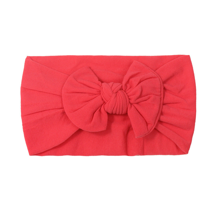 Handmade Kids Hair Band Nylon Baby Bow Invisible Headband