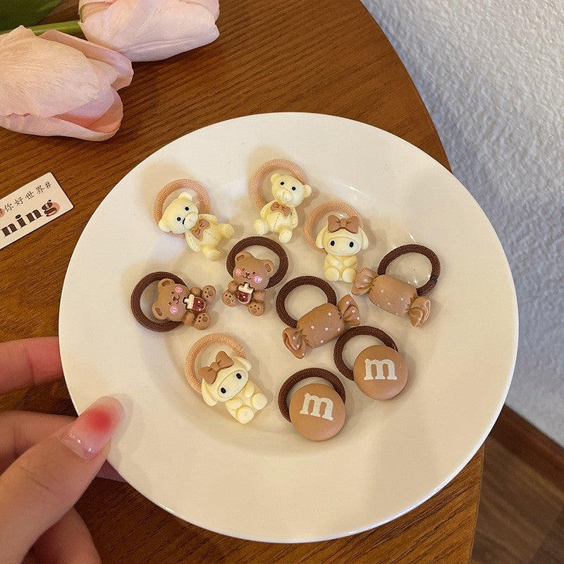 Kids Hair Accessory Cute Headband Elastic Band Hair Tie Hair Tie