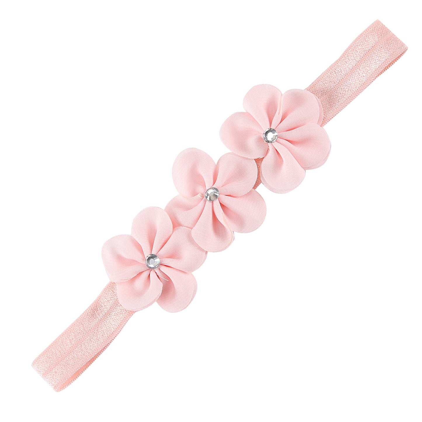 Kids Hair Band Handmade 3 Pearl Headband Head Accessory Elastic Hair Band