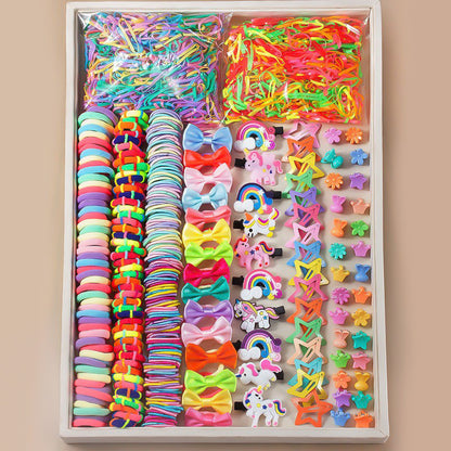 Kids Head Accessory Hair Clip Hairpin Set Hair Tie Girl Side Clip Hair Accessory Hair Tie