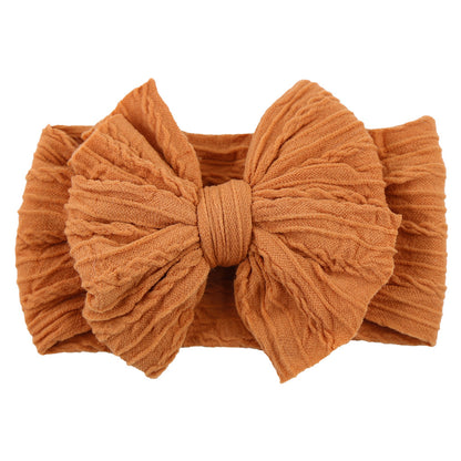 Kids Hair Band Baby Nylon Elastic Headband Bow Hair Accessory
