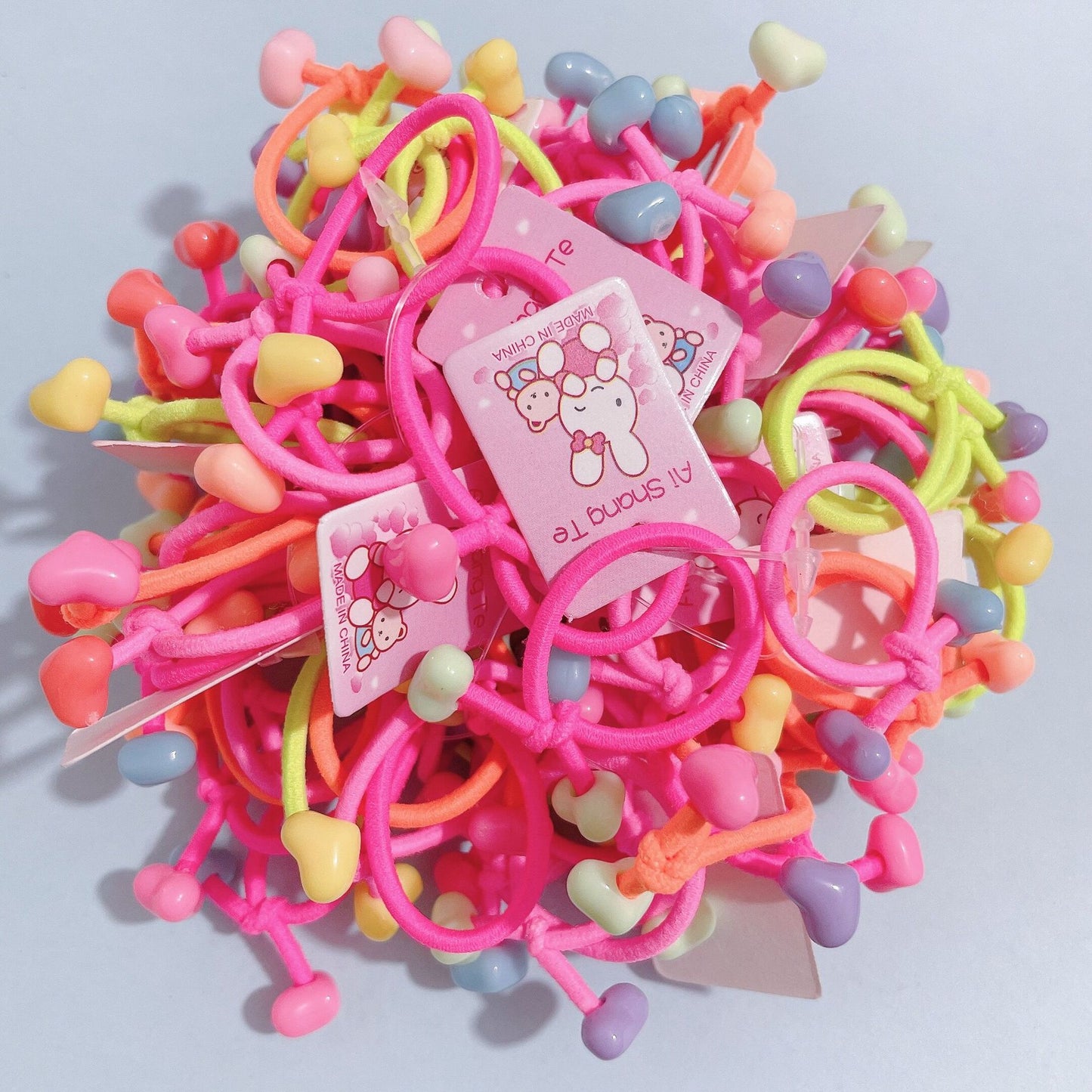 Kids Small Colorful Elastic Band Acrylic Cartoon Headband Girl Elastic Band Head Accessory Hair Accessory