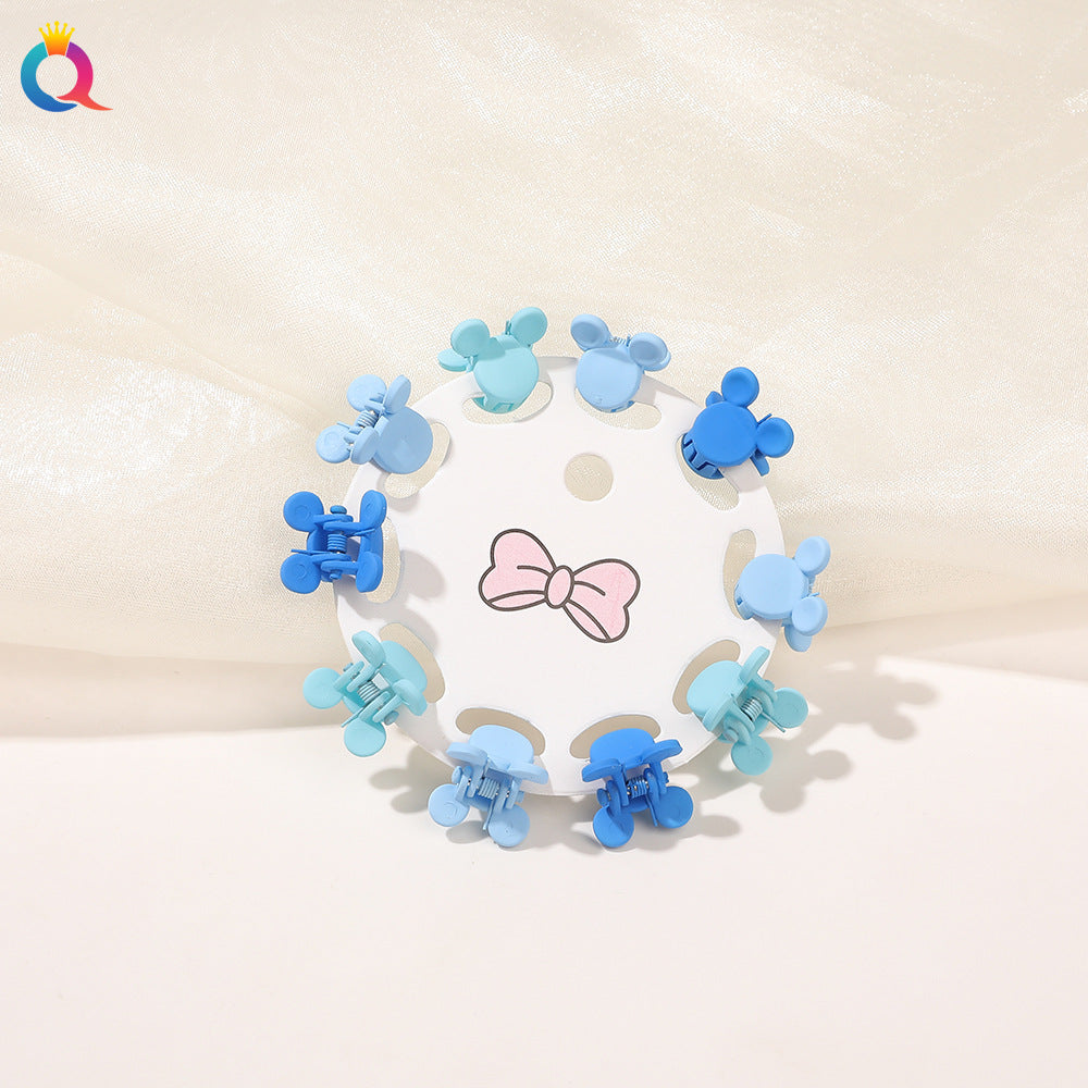 Mini Hair Clip Kids Hair Clip Colorful Braiding Bangs Flyaway Hair Hair Accessory