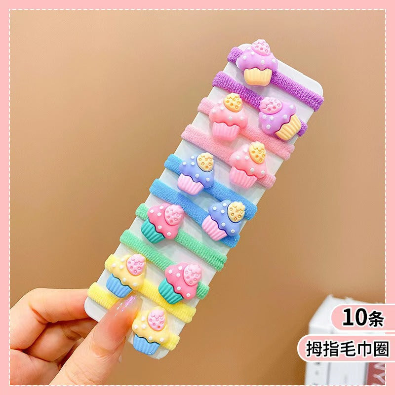 Kids Hair Tie Elastic Band Gentle on Hair Cute Headband Hair Accessory Hair Accessory 1-3