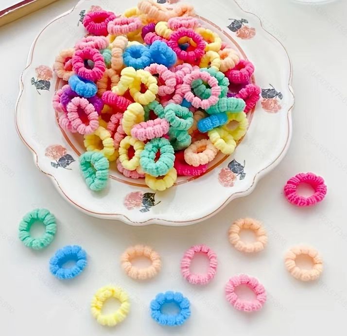 Kids Hair Tie Elastic Band Nylon Colorful Hair Accessory