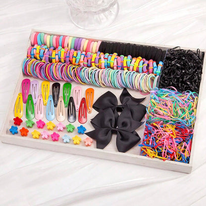 Kids Head Accessory Hair Clip Hairpin Set Hair Tie Girl Side Clip Hair Accessory Hair Tie