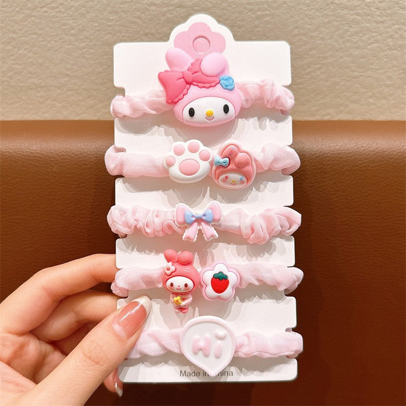 Kids Hair Clip Flower Hair Tie Hair Accessory Elastic Band Girl Headband Hairpin