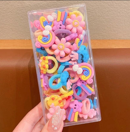 Kids Hair Tie Cute Hair Tie High Elasticity Gentle on Hair Elastic Band Towel Ring Hair Tie Kids