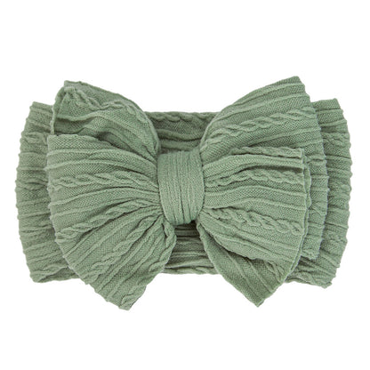 Kids Hair Band Baby Nylon Elastic Headband Bow Hair Accessory