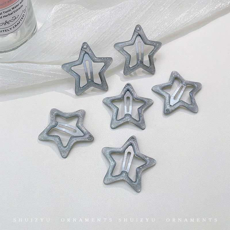 Bangs Clip Kids Flyaway Hair Head Accessory Cute Star