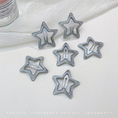 Bangs Clip Kids Flyaway Hair Head Accessory Cute Star