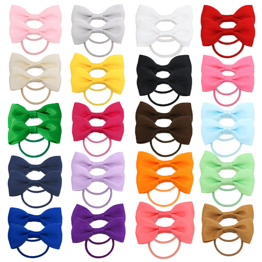 2 Bow Elastic Band Hair Tie Hair Tie Headband Hair Accessory