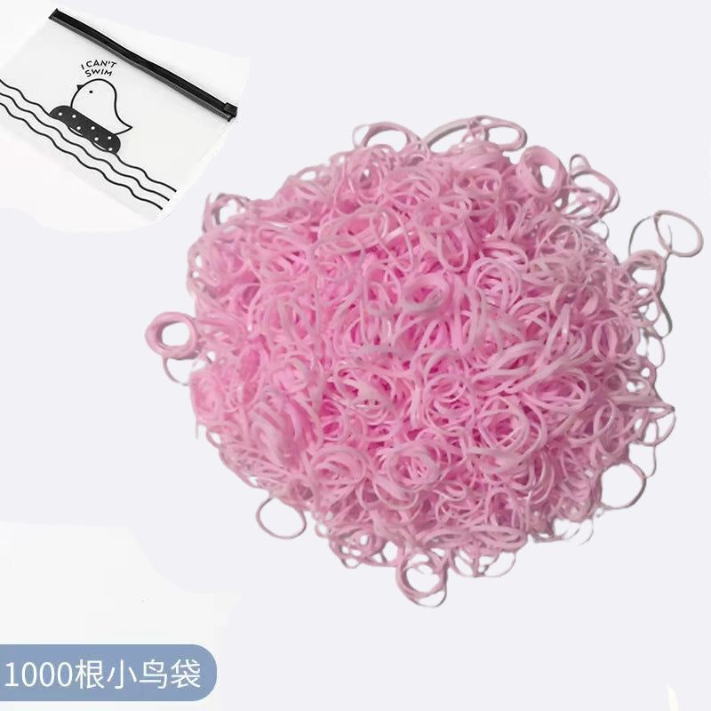 Elastic Band Gentle on Hair Thin Hair Tie Colorful Headband Girl Hair Accessory