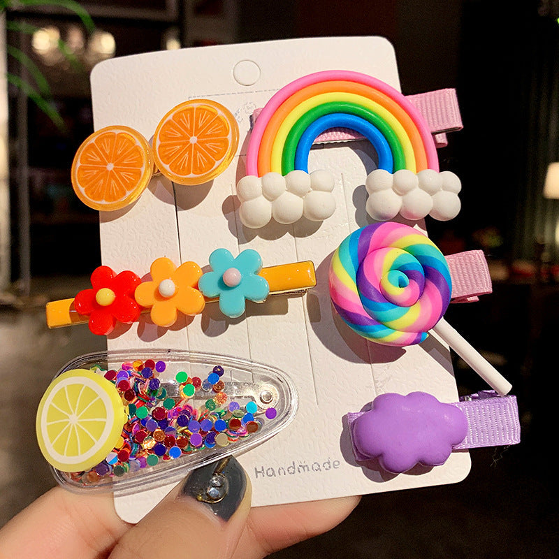 Kids Hair Clip Hairpin Cute Girl Head Accessory BB Flyaway Hair Bangs Clip