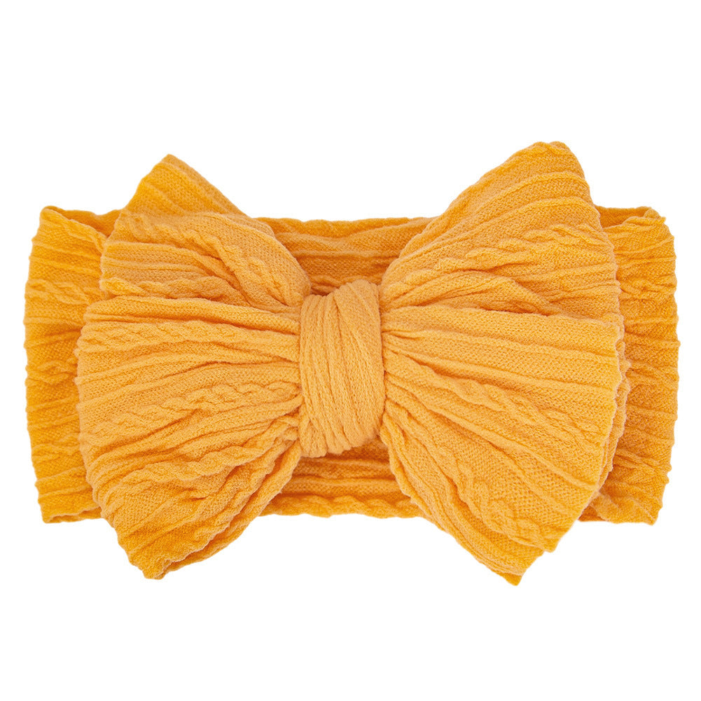 Kids Hair Band Baby Nylon Elastic Headband Bow Hair Accessory