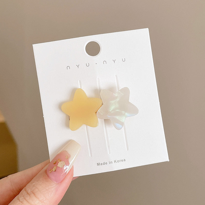 Bangs Clip Kids Flyaway Hair Head Accessory Cute Star