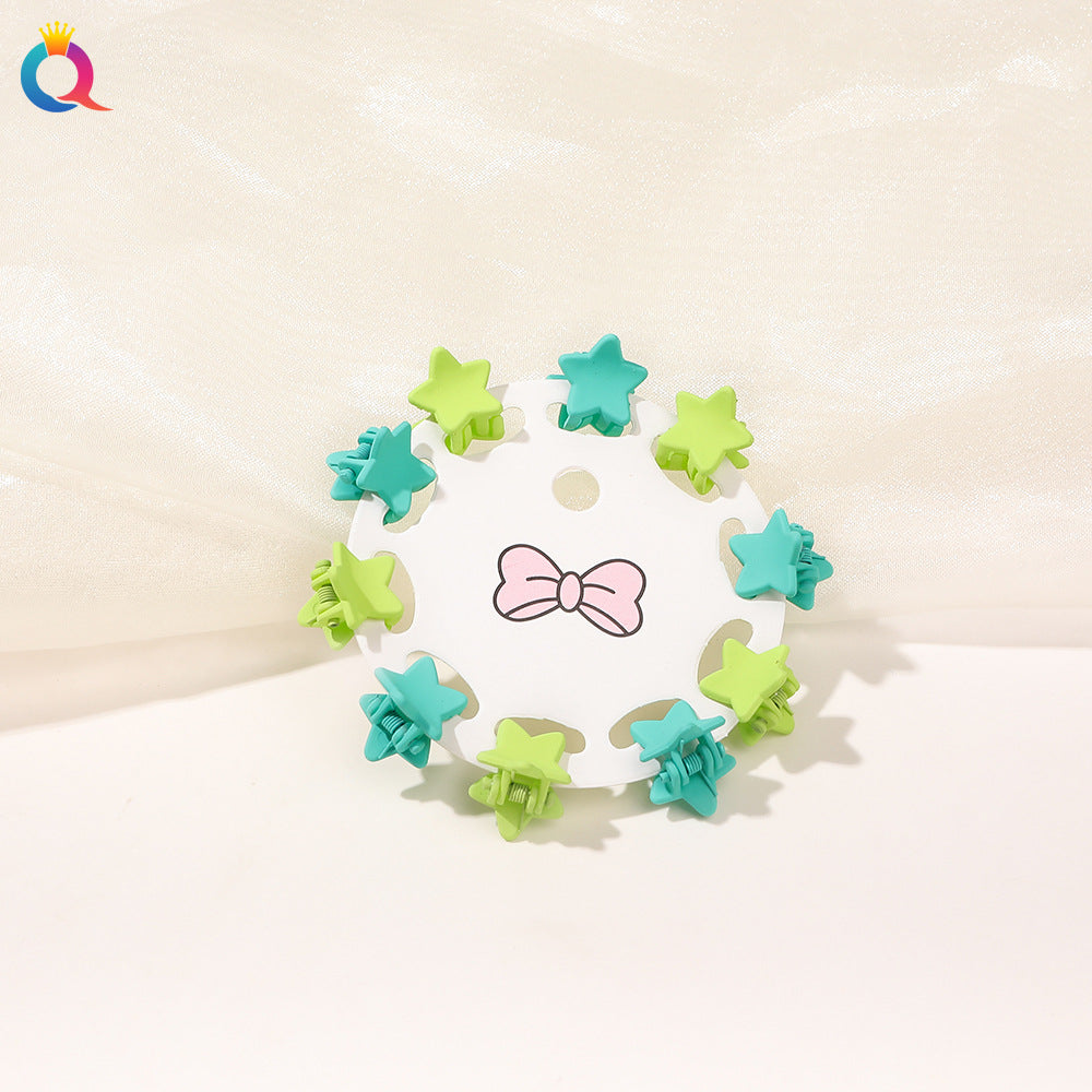 Mini Hair Clip Kids Hair Clip Colorful Braiding Bangs Flyaway Hair Hair Accessory